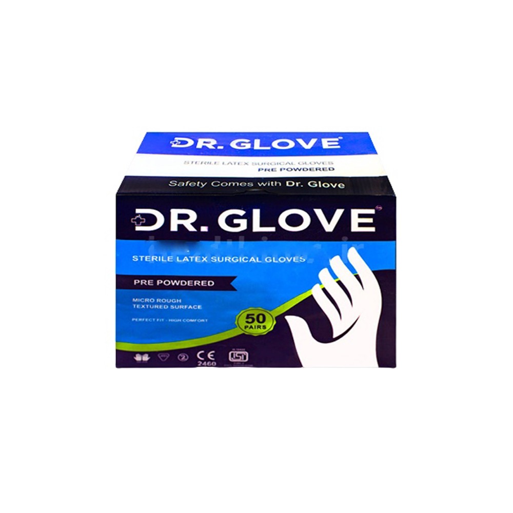 دستکش جراحی کم پودر دکتر گلاو (DR. GLOVE)