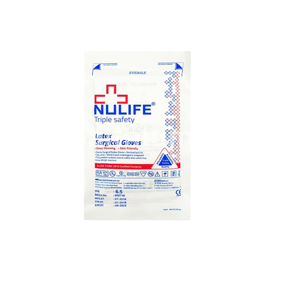 دستکش جراحی کم پودر نیولایف (Nulife)