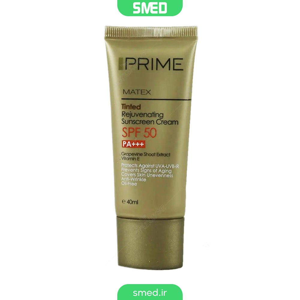 کرم ضد آفتاب رنگی جوان کننده SPF50 پریم (PRIME)