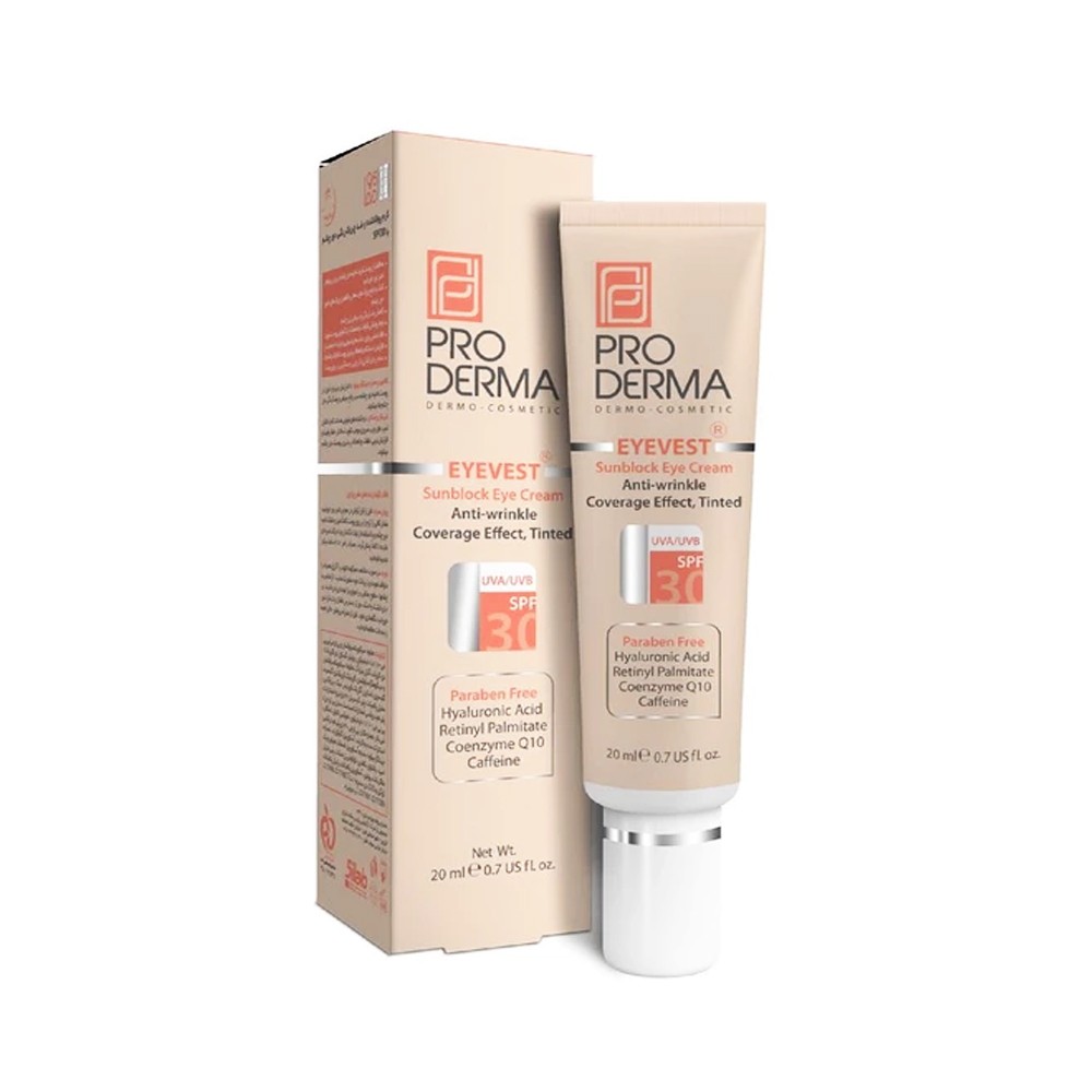 کرم ضد چروک رنگی چشم SPF30 پرودرما (Proderma)