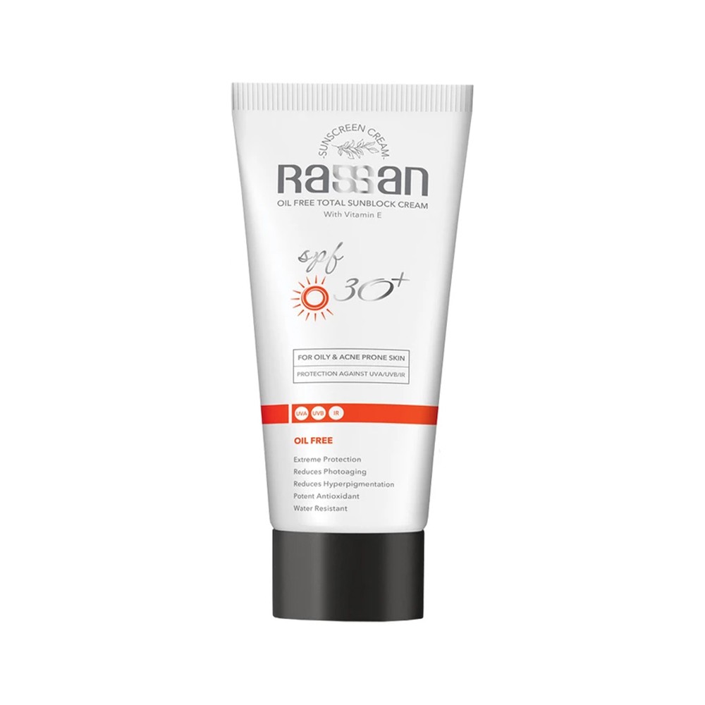 کرم ضد آفتاب فاقد چربی SPF30 راسن (Rassan)