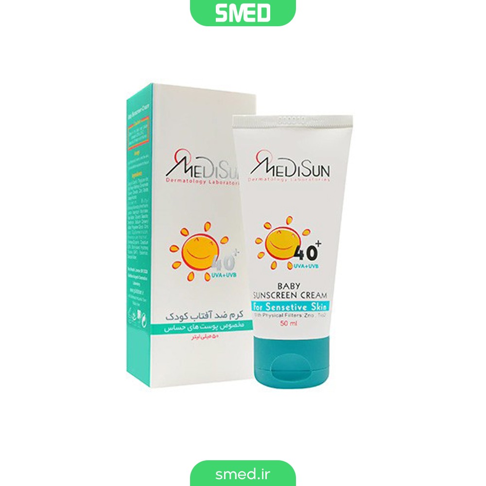 کرم ضد آفتاب کودکان +SPF40 مدیسان (Medisun)