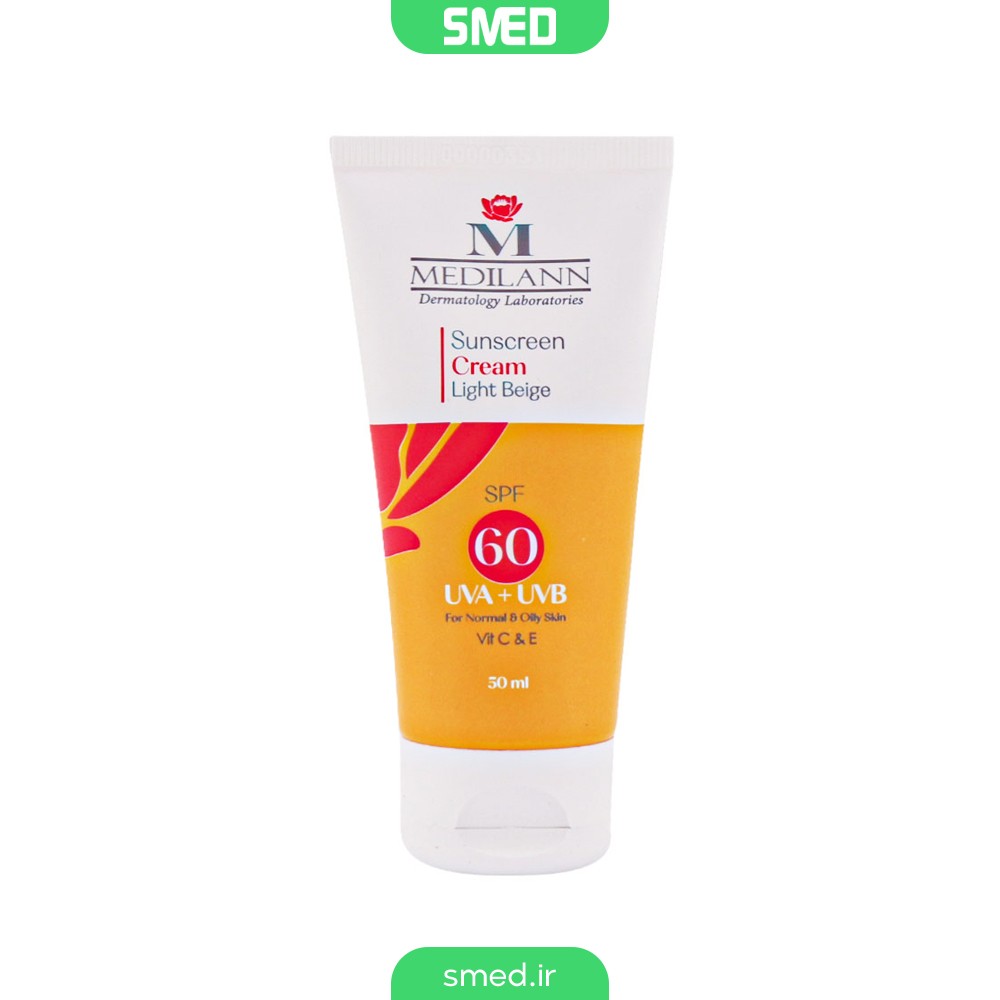 کرم ضد آفتاب پوست چرب و معمولی SPF60 مدیلن (Medilann)