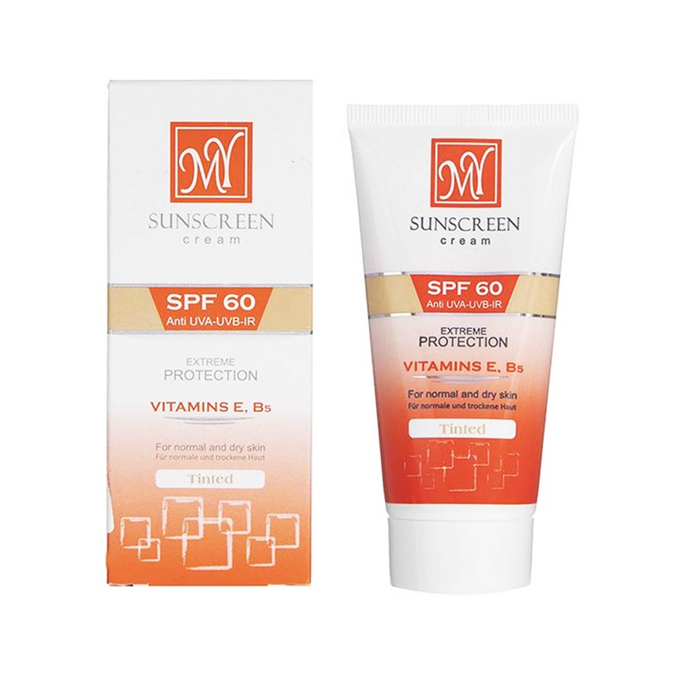 کرم ضد آفتاب رنگی SPF60 مناسب پوست نرمال و خشک مای (My)